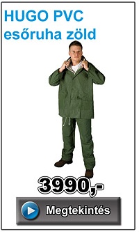 HUGO PVC esőruha zöld