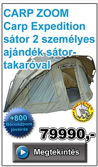 CARP ZOOM Carp Expedition sátor 2 személyes ajándék sátortakaróval