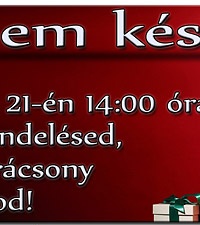Még nem késő! Ha december 21-én 14:00 óráig leadod a megrendelésed, csomagod karácsony előtt megkapod!
