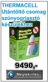 THERMACELL Utántöltő csomag szúnyogriasztó készülékhez