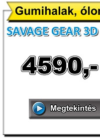 Gumihalak, ólomfejek: SAVAGE GEAR 3D Hybrid Pike